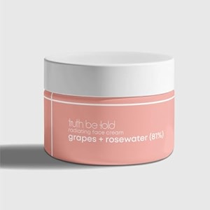 truth be told tbt radiating face cream with grapes amp rose water 50ml dark spot corrector amp skin brightening moisturizer free from parabens silicones mineral oils artificial fragrances
