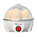 Mr. TRU Smart Instant Egg Boiler Machine 350 Watts | Boil upto 7 Eggs (Hard, Medium, Soft) | Automatic, Overheat Protection | White