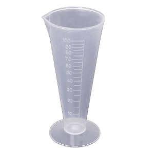 truvic 100ml kitchen laboratory plastic measurement beaker measuring cup