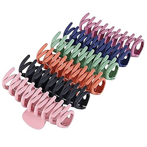 truvic big hair claw clips for women large claw clip for thin thick curly hair 9039s strong hold 433 inch nonslip matte hair clips 6 pcs