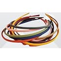 Truvic Fashion Plastic Matte Elastic Hair Bands Wavy Hair Comb Headband for Women - Multicolor (Set of 12)