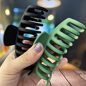 truvic hair claw clips for women strong hold matte clips for thick hair fashion hair styling accessories for girls large hair clips for women thick hair round clip pack of 2