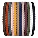 Truvic Thin Headbands, Plastic Headband with Teeth, Combing Hairbands for Girls, Teens and Women (Pack of 12) - Multicolor