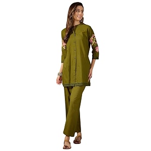 Truvon Fashions Stylish Womens Co-Ord Kurta with