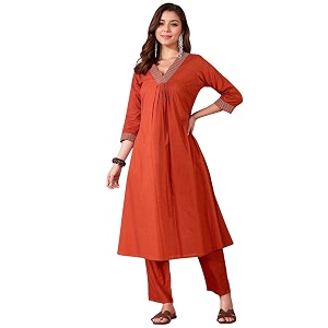 Truvon Fashions Stylish Womens Co-Ord Kurta with