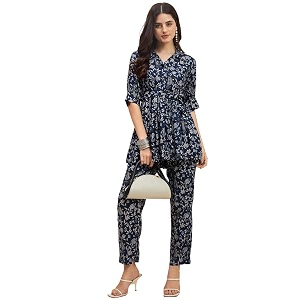 Truvon Fashions Womens Co-Ords Set Kurta and