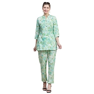 Truvon Fashions Womens Co-Ords Set Kurta and