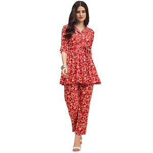 Truvon Fashions Womens Co-Ords Set Kurta and