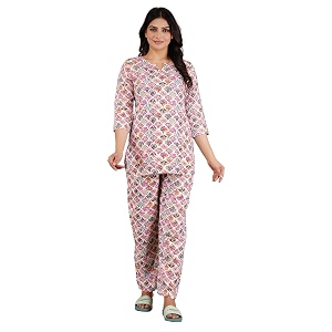 Truvon Fashions Women Cord Set Kurta and