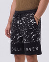 Try This Color Block Men Black White