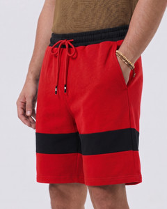 Try This Color Block Men Red Black