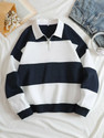 Try This Colorblock Men Polo Neck Blue