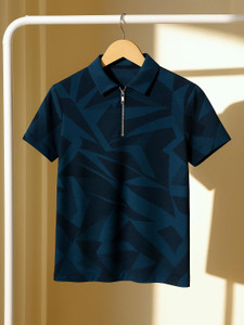 Try This Colorblock Men Polo Neck Light