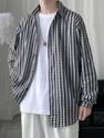 Try This Men Color Block Casual Black