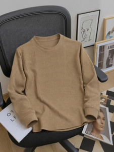 Try This Striped Self Design Men Zip