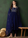 Tryambakam Embroidered Kurta TrouserPant Dupatta Set
