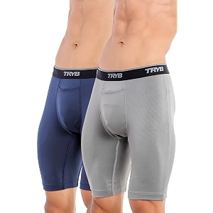 tryb mens compression shorts amp pants  sports innerwear for gym running amp training  quick dry breathable 4-way stretch moisture wicking anti-chafing muscle support athletic wear with pocket