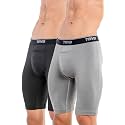 TRYB Men’s Compression Shorts &amp; Pants | Sports Innerwear for Gym, Running &amp; Training | Quick Dry, Breathable, 4-Way Stretch, Moisture Wicking, Anti-Chafing Muscle Support Athletic Wear with Pocket