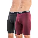 TRYB Men’s Compression Shorts &amp; Pants | Sports Innerwear for Gym, Running &amp; Training | Quick Dry, Breathable, 4-Way Stretch, Moisture Wicking, Anti-Chafing Muscle Support Athletic Wear with Pocket