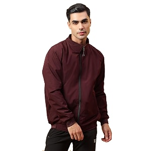 trybex men polyester winter wear full sleeves solid sports gym regular fit track jacket for stylish casual winter wear