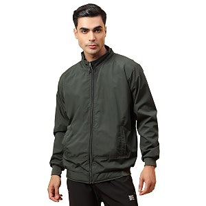 trybex men polyester winter wear full sleeves solid sports gym regular fit track jacket for stylish casual winter wear