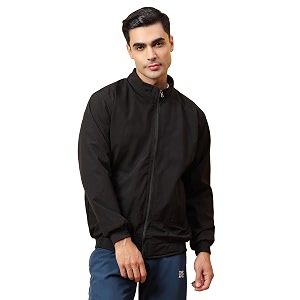 trybex men polyester winter wear full sleeves solid sports gym regular fit track jacket for stylish casual winter wear