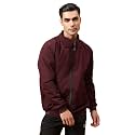 TrybeX Men Polyester Winter Wear Full Sleeves Solid Sports Gym Regular Fit Track Jacket for Stylish Casual Winter Wear
