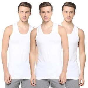 TrybeX Pure Cotton Round Neck Sleeveless Regular