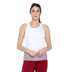 trybex women39s sleeveless dri-fit white vest for workout amp training