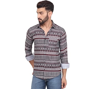 TryBuy Mens Comfy Designer Linen Casual Printed