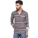 TryBuy Men39s Comfy Designer Linen Casual Printed