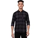TryBuy Premium Grey Black Checks Cotton Casual