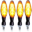 TRYFLY Rear, Side LED Indicator Light for Universal For Bike Universal For Bike (Amber)