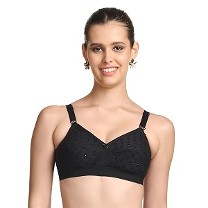 TRYLO Women Bra Cotton Non-Padded