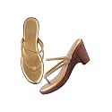 TRYME Alluring Wedge Slip On Sandal Embellished