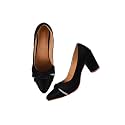 TRYME Chunky Heel Bellies Women39s Fashion Pointed