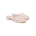 TRYME Embellished Block Heel Mules for Women
