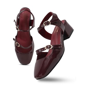 TRYME Trendy Solid Stylish Heel Sandals For