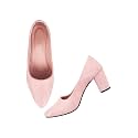 TRYME TrendyampFashion Pointed Pump Block Heel Sandals