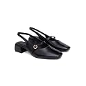 TRYME Womens Mary Jane Block Heel Sandals