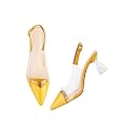 TRYME Trendy Ravishing Transparent Close Toe Pointed
