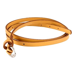trysco  baby girls genuine leather narrowsleek belt waist size 1834- 2234