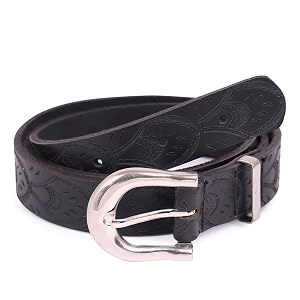 trysco  baby girls genuine leather narrowsleek belt waist size 1834- 2234