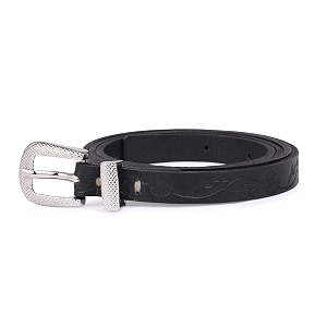 trysco  baby girls genuine leather narrowsleek belt waist size 1834- 2234