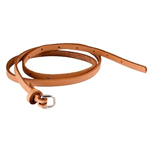 trysco  baby girls genuine leather narrowsleek belt waist size 1834- 2234