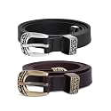 trysco® Full Grain Leather Belt for Girls/Women's | MultiPurpose Adjustable Belt | Width-18 mm