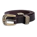 trysco® Full Grain Leather Belt for Girls/Women's | MultiPurpose Adjustable Belt | Width-18 mm