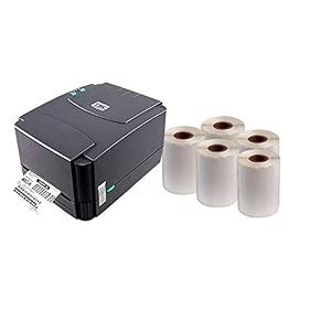 tsc ttp 244 pro barcode printer with 5 nos label roll freeblack