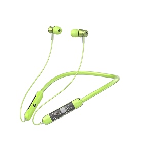 tsel transparent voice changer wireless neckband with 36hrs playtime hd sound quliaty green