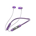 TSEL Transparent Voice Changer Wireless Neckband with 36Hrs Playtime, HD Sound Quliaty (Purple)